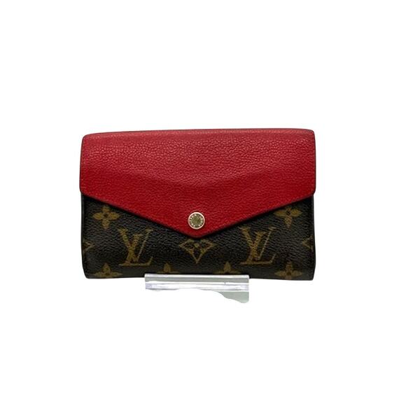 Louis Vuitton  Monogram Pallas Compact Wallet*Cherry Leather*Beautiful wallet - Picture 1 of 15